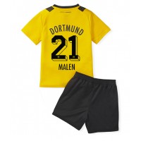 Dres Borussia Dortmund Donyell Malen #21 Domaci za djecu 2022-23 Kratak Rukav (+ kratke hlače)